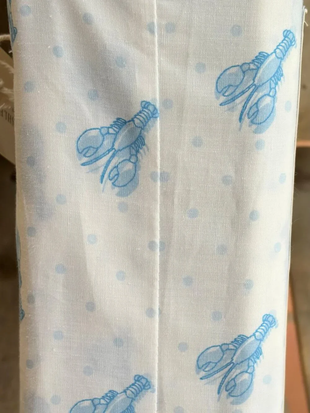 Laura Ashley Queen Size Blue Lobster Cotton Sheet Set crisp cotton percale